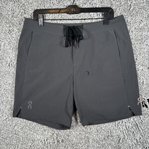 On Running Performance Hybrid Shorts Men's Size Large Black Activewear Run On